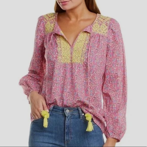 J. Crew Tops - J. Crew Starina  Boho Embroidered Top